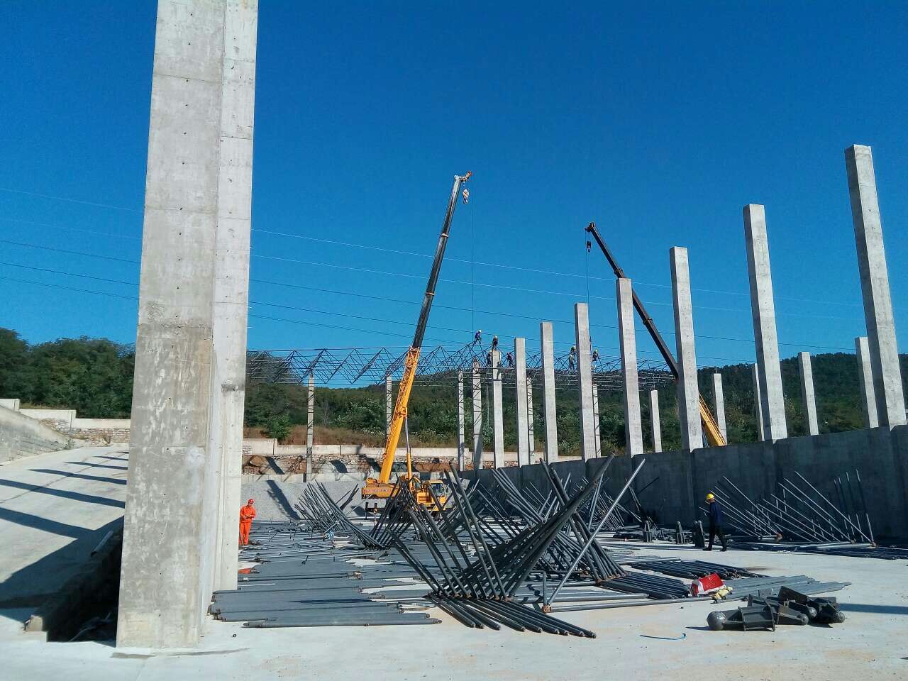 郴州威海搅拌站网架