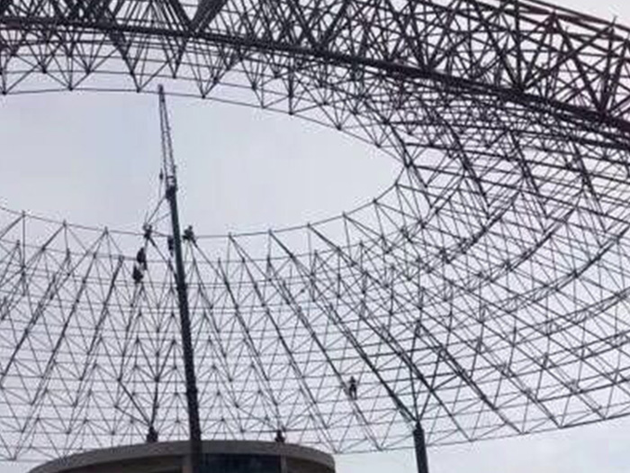 郴州篮球馆球形网架厂家价格